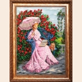 Набор для вышивания бисером ЗОЛОТЫЕ РУЧКИ "В розовом саду"